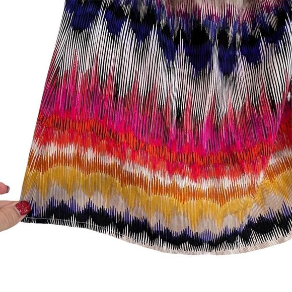 Trina Turk Silk Off the Shoulder Top Boho Print Size Small - Picture 2 of 6